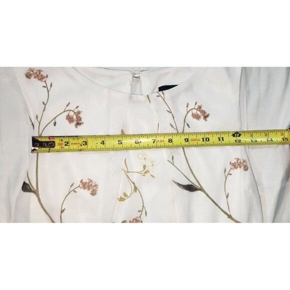 Atmosphere Floral Sleeveless Belted Dress Size 6 Polyester White & Pink‎ - Picture 2 of 7